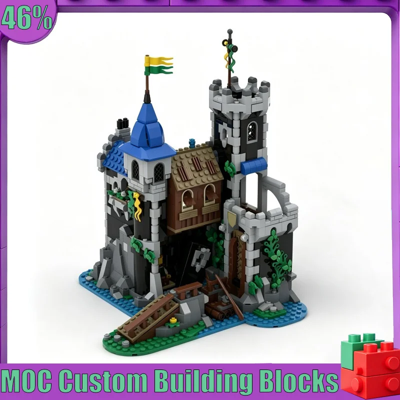 933PCS MOC Medieval Lakeside Fortress County Tower Model Custom Puzzle Architecture DIY Assembly Educational Toy Collection Gift
933PCS MOC Medieval Lakeside Fortress County Tower Model Custom Puzzle Architecture DIY Assembly Educational Toy Collection Gift