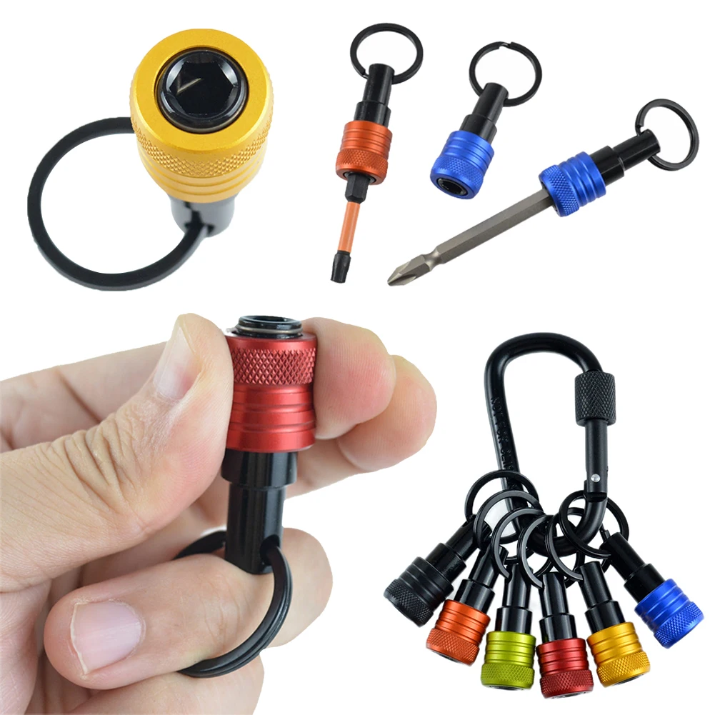 6pcs/Set 1/4 Inch Hex Shank Screwdriver Head Holder Quick-Change Extension Rod Extension Rod Key Chain Adapter Drill Bit Holder
6pcs/Set 1/4 Inch Hex Shank Screwdriver Head Holder Quick-Change Extension Rod Extension Rod Key Chain Adapter Drill Bit Holder