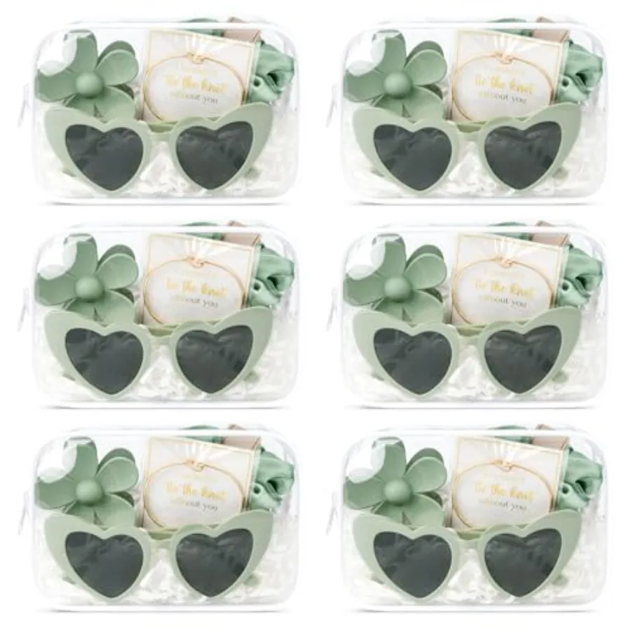 30 Pcs Bridesmaid Proposal Bag Set Gift Clear Makeup Toiletry Bag Bachelorette Party Favors Sunglasses Flower Claw Clips Scrunc
30 Pcs Bridesmaid Proposal Bag Set Gift Clear Makeup Toiletry Bag Bachelorette Party Favors Sunglasses Flower Claw Clips Scrunc