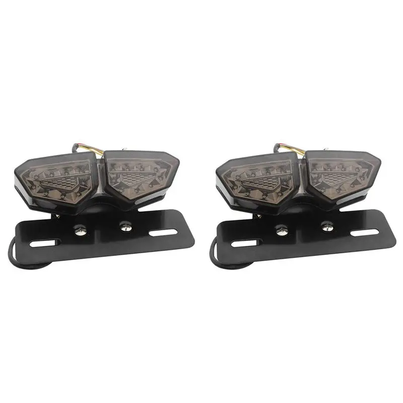M50K-2X Motorcycle Taillight Smoke LED Motorcycle Brake Tail Turn Signal License Plate Integrated Light
M50K-2X Motorcycle Taillight Smoke LED Motorcycle Brake Tail Turn Signal License Plate Integrated Light