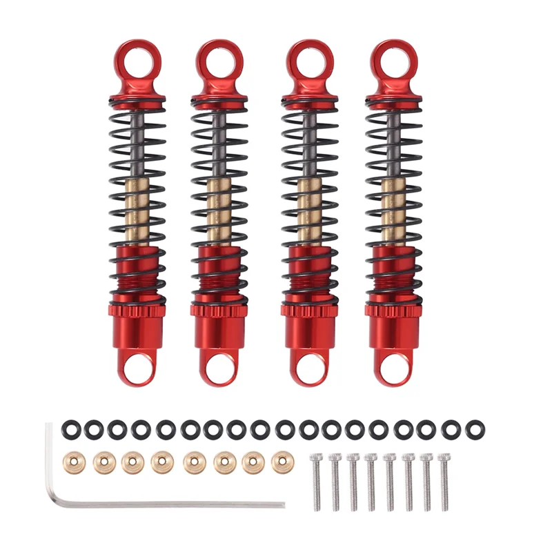 A45F-4Pcs 40Mm Metal Shock Absorber Oil Damper For Axial SCX24 C10 JLU Gladiator Bronco 1/24 RC Crawler Car Upgrades
A45F-4Pcs 40Mm Metal Shock Absorber Oil Damper For Axial SCX24 C10 JLU Gladiator Bronco 1/24 RC Crawler Car Upgrades