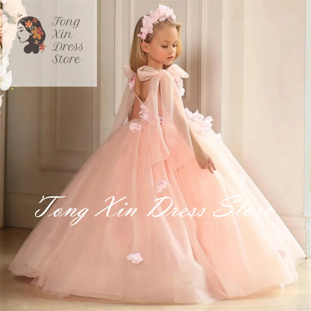 Simple Ball Gown Flower Girl Dresses Appliques Sleeveless Fluffy Kids Princess For Weddings First Communion Dresses Pageant
Simple Ball Gown Flower Girl Dresses Appliques Sleeveless Fluffy Kids Princess For Weddings First Communion Dresses Pageant