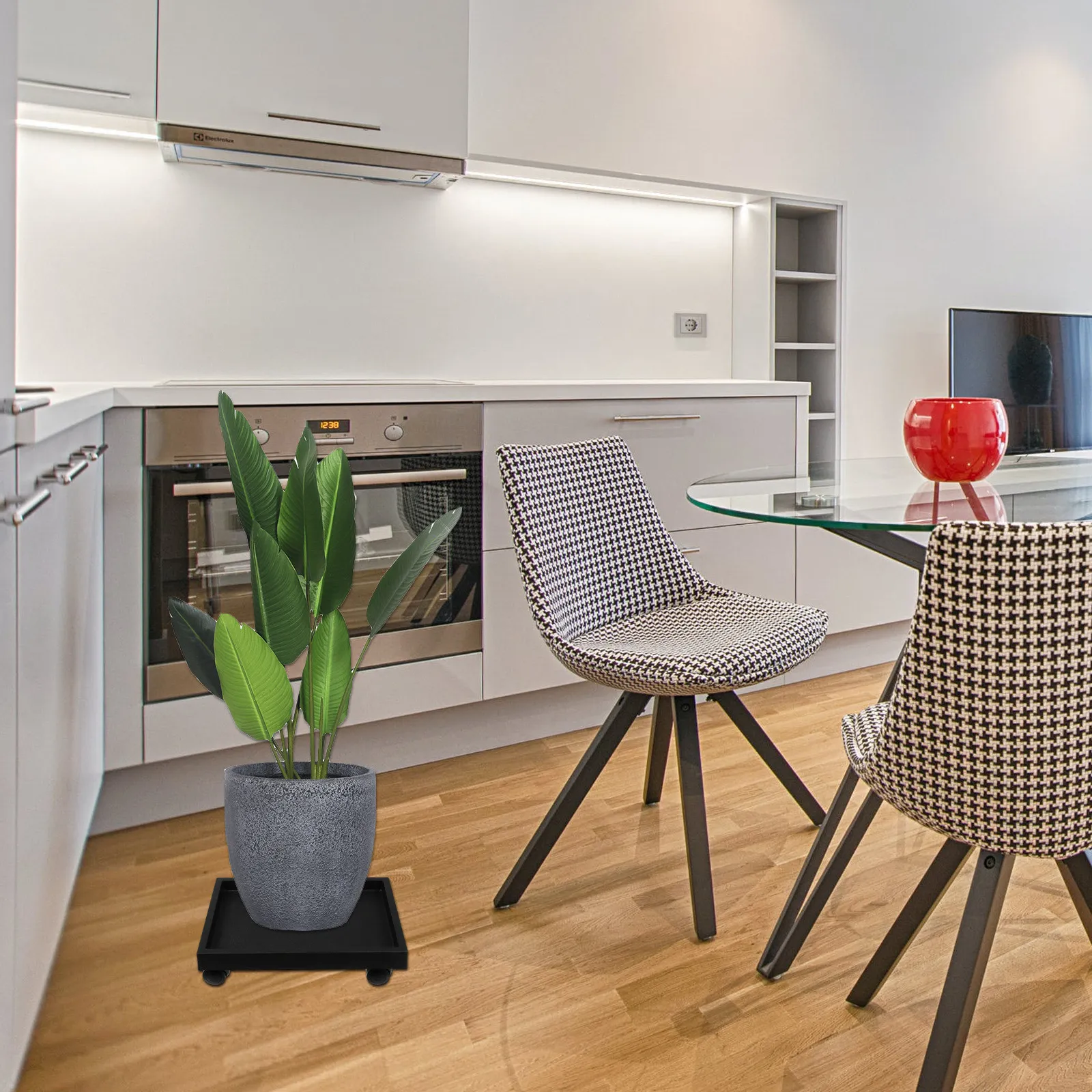 1Pcs Heavy Duty Rolling Flower Pot Stand Thickened Plastic Planter Pallet with Smooth Wheels for Indoor Outdoor Garden Balcony
1Pcs Heavy Duty Rolling Flower Pot Stand Thickened Plastic Planter Pallet with Smooth Wheels for Indoor Outdoor Garden Balcony