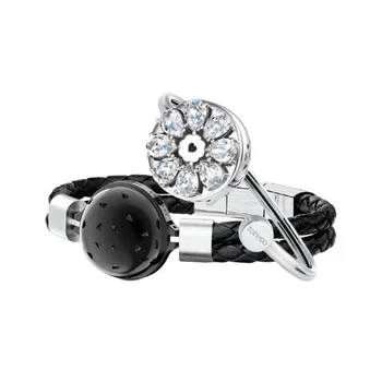 TOTWOO Long Distance touch Light up&Vibrate Bracelets for Couples,We Bold & We Bloom Smart Bracelets for Love Gift for lover