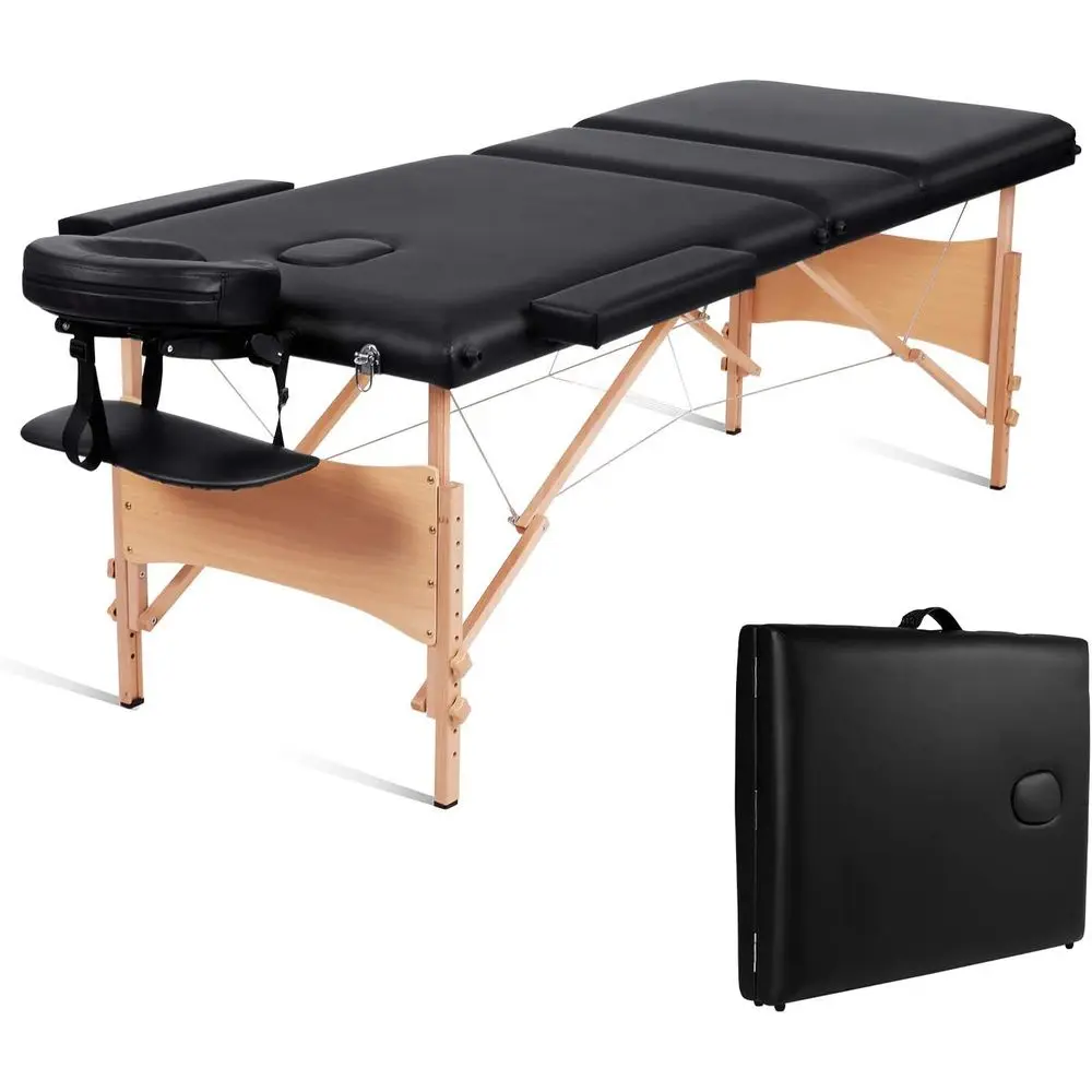 N A Massage Table 3 old Portable acial Bed SPA Bed Treaent Table 84" 3 old Height Adjustable with Carrying Bag (Black)
N A Massage Table 3 old Portable acial Bed SPA Bed Treaent Table 84" 3 old Height Adjustable with Carrying Bag (Black)