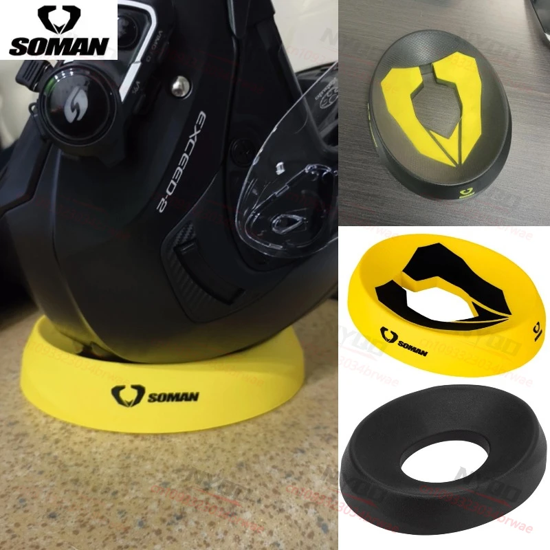 SOMAN Helmet Support Pad Portable Motorcycle Helmet Fixing Ring Anti Slip and Scratch Helmet Storage Rack
SOMAN Helmet Support Pad Portable Motorcycle Helmet Fixing Ring Anti Slip and Scratch Helmet Storage Rack
