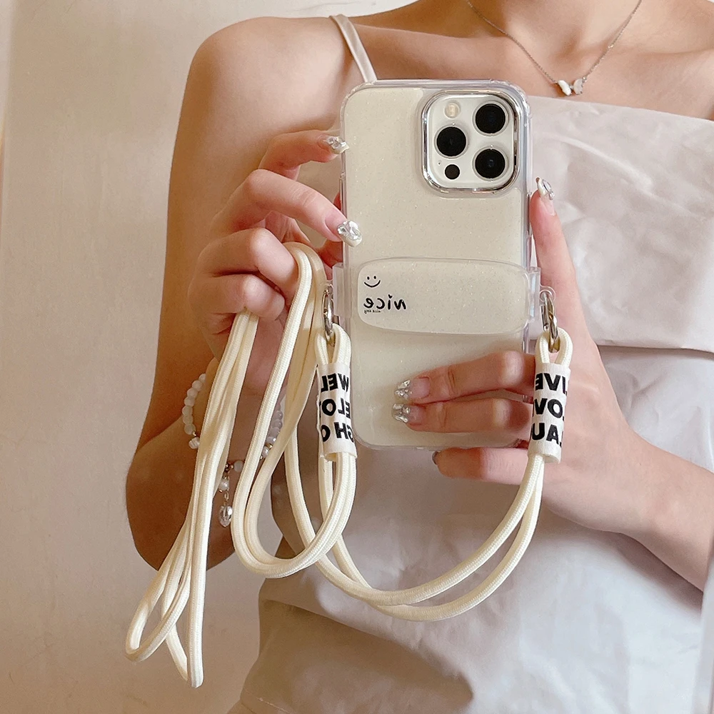 Qianliyao Cute Candy Color Crossbody Lanyard Phone Case For iPhone 16 15 14 13 12 11 Pro Max Soft Shockproof Back Cover
Qianliyao Cute Candy Color Crossbody Lanyard Phone Case For iPhone 16 15 14 13 12 11 Pro Max Soft Shockproof Back Cover