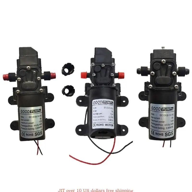12V 130PSI 6L/min Электрический водяной насос Черный микро-мембранный насос высокого давления
12V 130PSI 6L/min Электрический водяной насос Черный микро-мембранный насос высокого давления