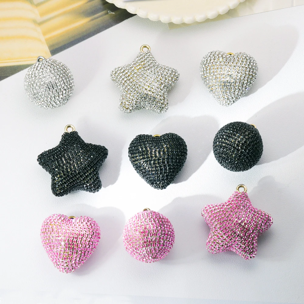 Cordial Design 10Pcs Jewelry Findings & Components/Fancy Pendant/Rhinestone Effect/Hand Made/Heart Star Shape/DIY Making #18852
Cordial Design 10Pcs Jewelry Findings & Components/Fancy Pendant/Rhinestone Effect/Hand Made/Heart Star Shape/DIY Making #18852