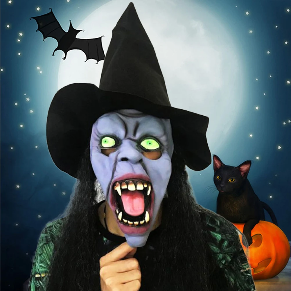 Witch Mask Terrifying Halloween Creepy Masks for Adults Funny Scary Decoration Clothing
Witch Mask Terrifying Halloween Creepy Masks for Adults Funny Scary Decoration Clothing