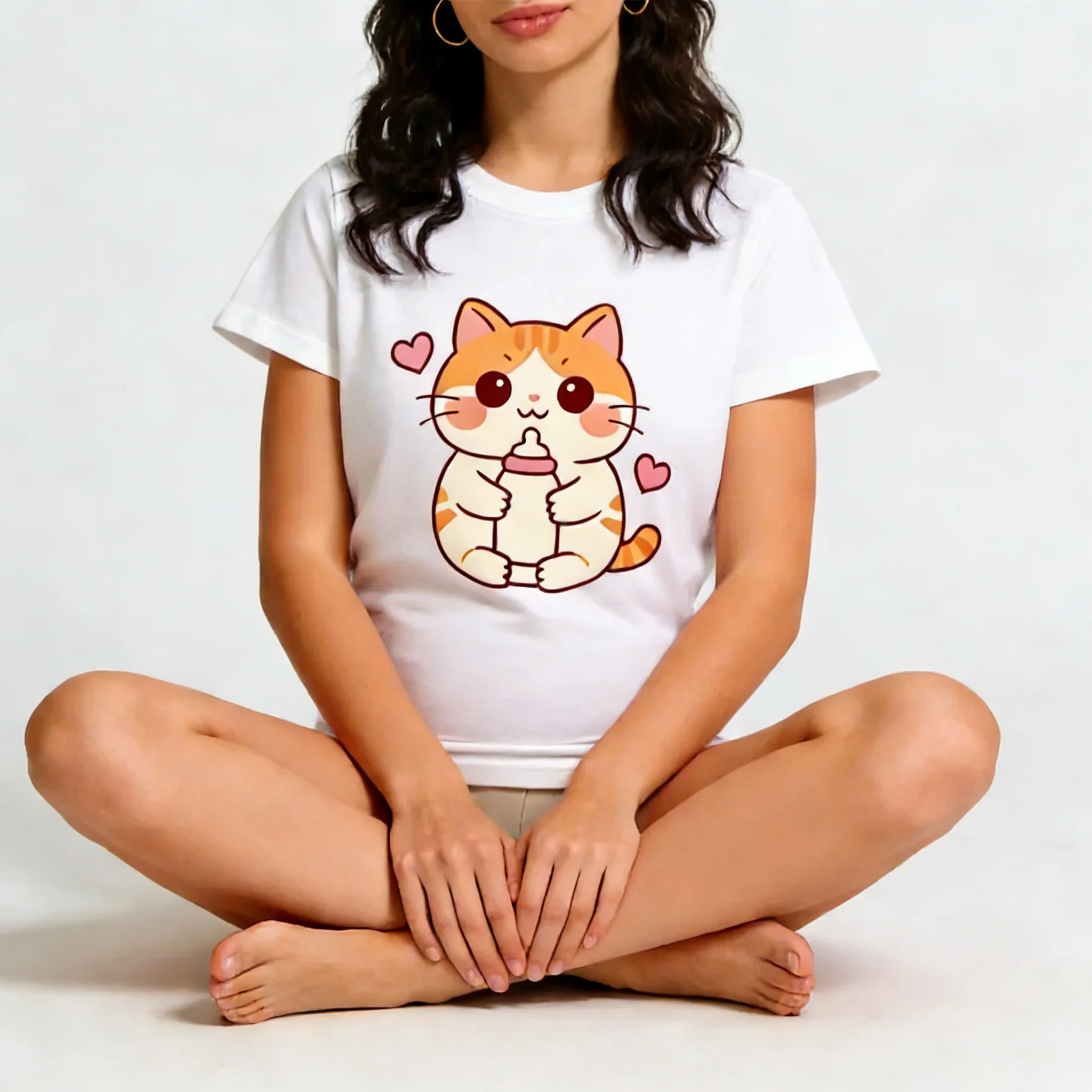 Zagros Custom by Your Image Women's Short Sleeve T-Shirt Cute Bottle Cat Printed Soft Girl Y2K Oversized Breathable Cotton
Zagros Custom by Your Image Women's Short Sleeve T-Shirt Cute Bottle Cat Printed Soft Girl Y2K Oversized Breathable Cotton