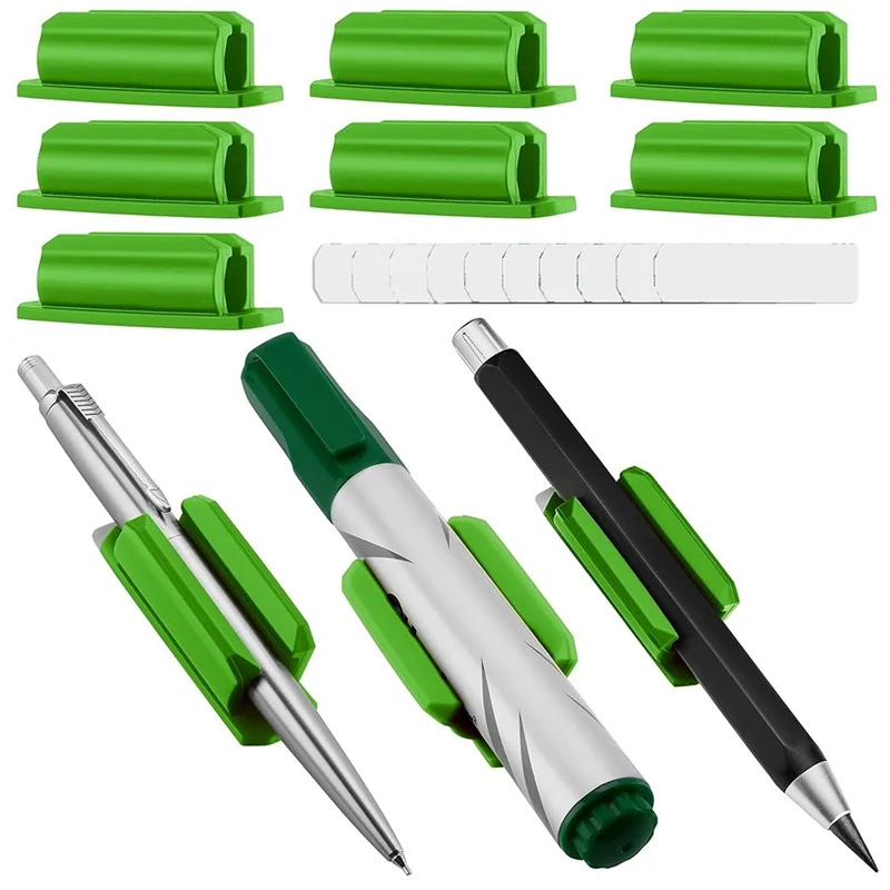 EF-Set Of 10 Pen Holder For Desk And Other Surfaces With 10 Extra Paste Pads Pen Holder Adhesive Silicone Pen Holder Green
EF-Set Of 10 Pen Holder For Desk And Other Surfaces With 10 Extra Paste Pads Pen Holder Adhesive Silicone Pen Holder Green