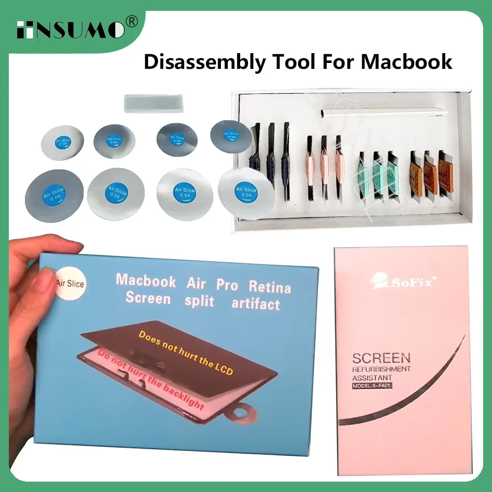 AirSlice Opening Tool S-F401 Screen Disassembly Tool No Hurt the Backlight Retina Screen Split Artifact for Macbook LCD Repair
AirSlice Opening Tool S-F401 Screen Disassembly Tool No Hurt the Backlight Retina Screen Split Artifact for Macbook LCD Repair