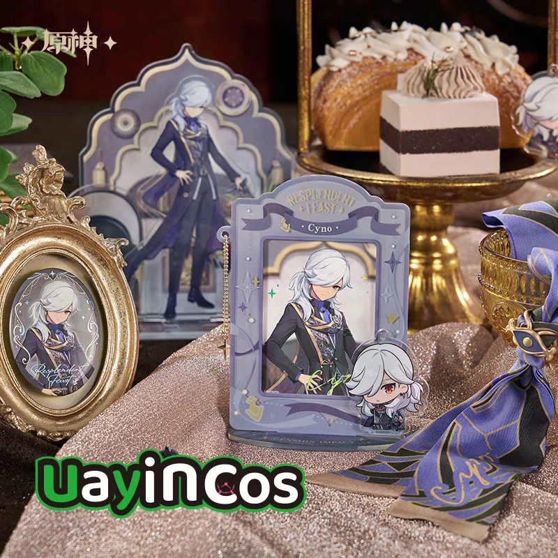 Официальная серия Genshin Impact Cyno Resplendent Feast, акриловая подставка, значок, орнамент, шелковый шарф, пряжка, набор аксессуаров, игрушки для детей
Официальная серия Genshin Impact Cyno Resplendent Feast, акриловая подставка, значок, орнамент, шелковый шарф, пряжка, набор аксессуаров, игрушки для детей