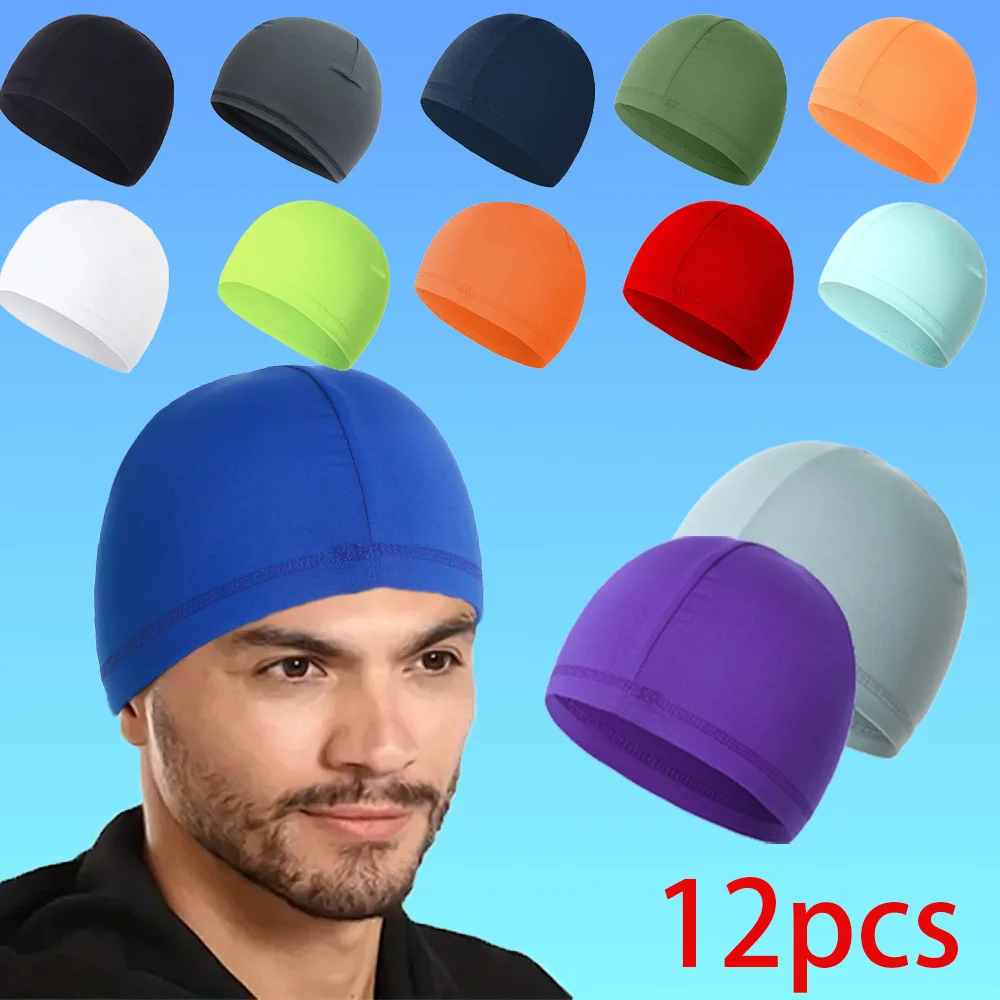 12Pcs Summer Thin Solid Color Baotou Hat for Men and Women, Fashionable and Personalized Liner Hat for Men and Women, Outdoor Sports Soft Hat, Brimless Hat, Men's and Women's Outdoor Neutral Hat, Lightweight Breathable Commuting Hat, Summer Breathable Spo
12Pcs Summer Thin Solid Color Baotou Hat for Men and Women, Fashionable and Personalized Liner Hat for Men and Women, Outdoor Sports Soft Hat, Brimless Hat, Men's and Women's Outdoor Neutral Hat, Lightweight Breathable Commuting Hat, Summer Breathable Spo