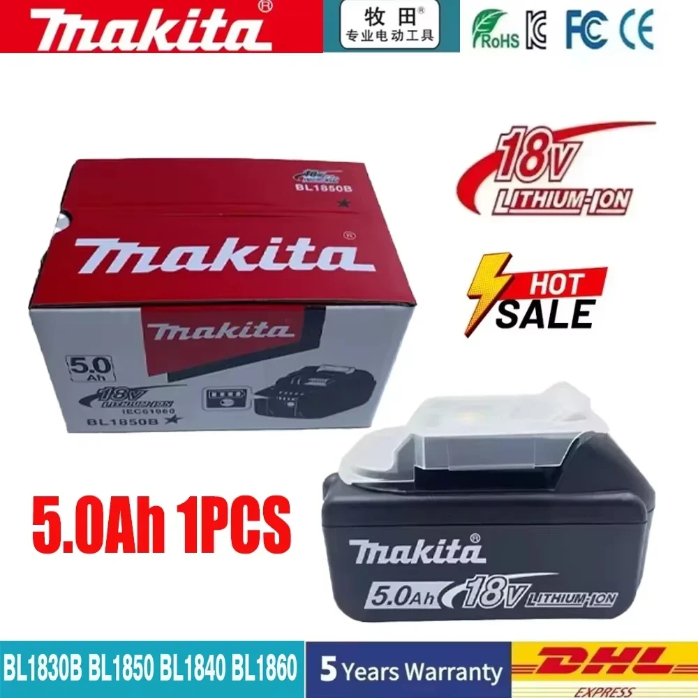 2025 New Makita 18V 5.0Ah Battery BL1860 with Charger - Compatible with BL1850 BL1880 BL1860B - Best Seller!
2025 New Makita 18V 5.0Ah Battery BL1860 with Charger - Compatible with BL1850 BL1880 BL1860B - Best Seller!