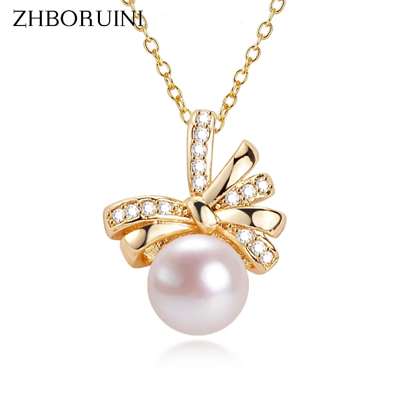 ZHBORUIN 2024 New Bow Pearl Pendant 100% Real Natural Freshwater Pearl Necklace 14k Gold Plated Jewelry Accessories Girl Gift
ZHBORUIN 2024 New Bow Pearl Pendant 100% Real Natural Freshwater Pearl Necklace 14k Gold Plated Jewelry Accessories Girl Gift