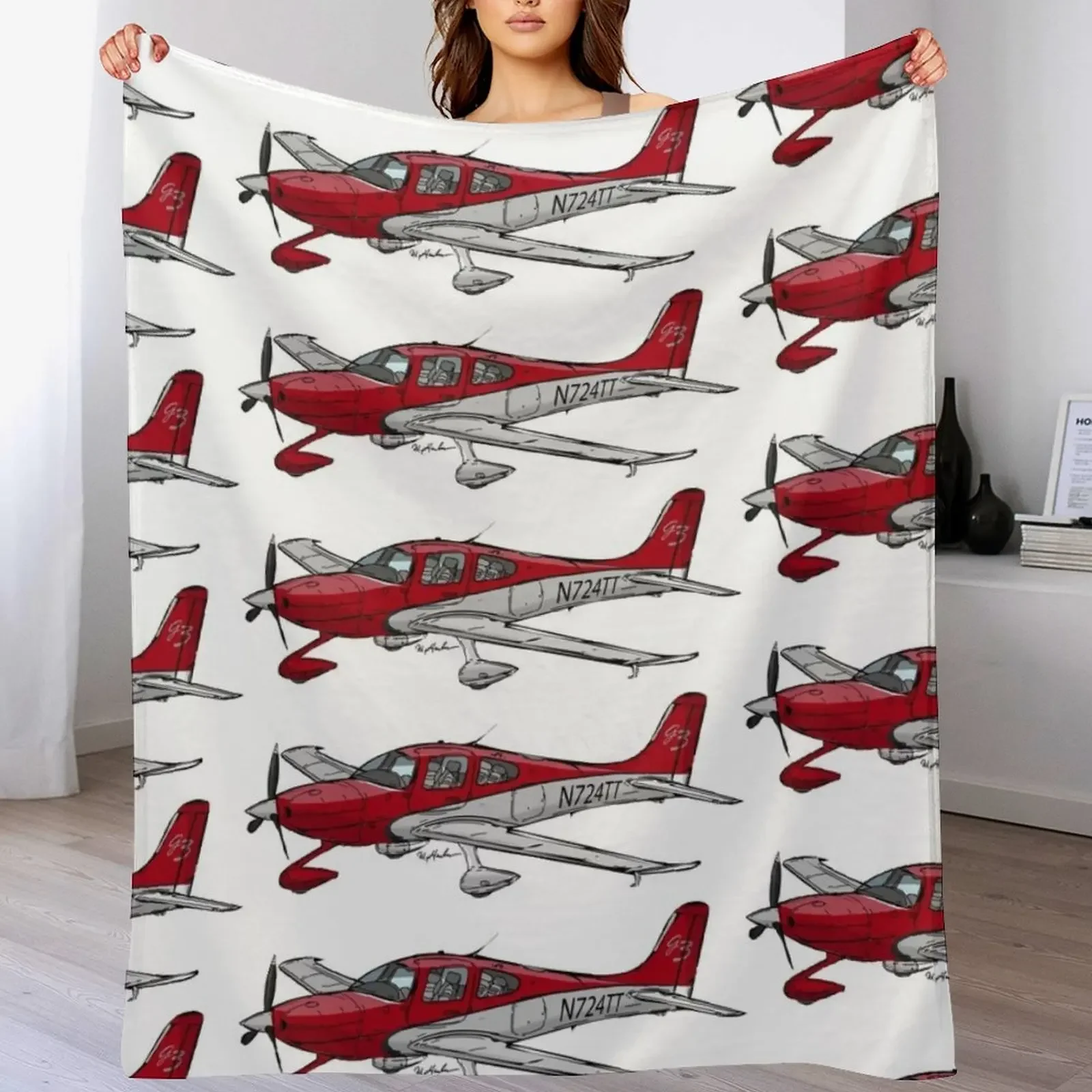 New Cirrus SR-22 N724TT Throw Blanket Anti Shedding Soft Fuzzy Blanket for Home
New Cirrus SR-22 N724TT Throw Blanket Anti Shedding Soft Fuzzy Blanket for Home
