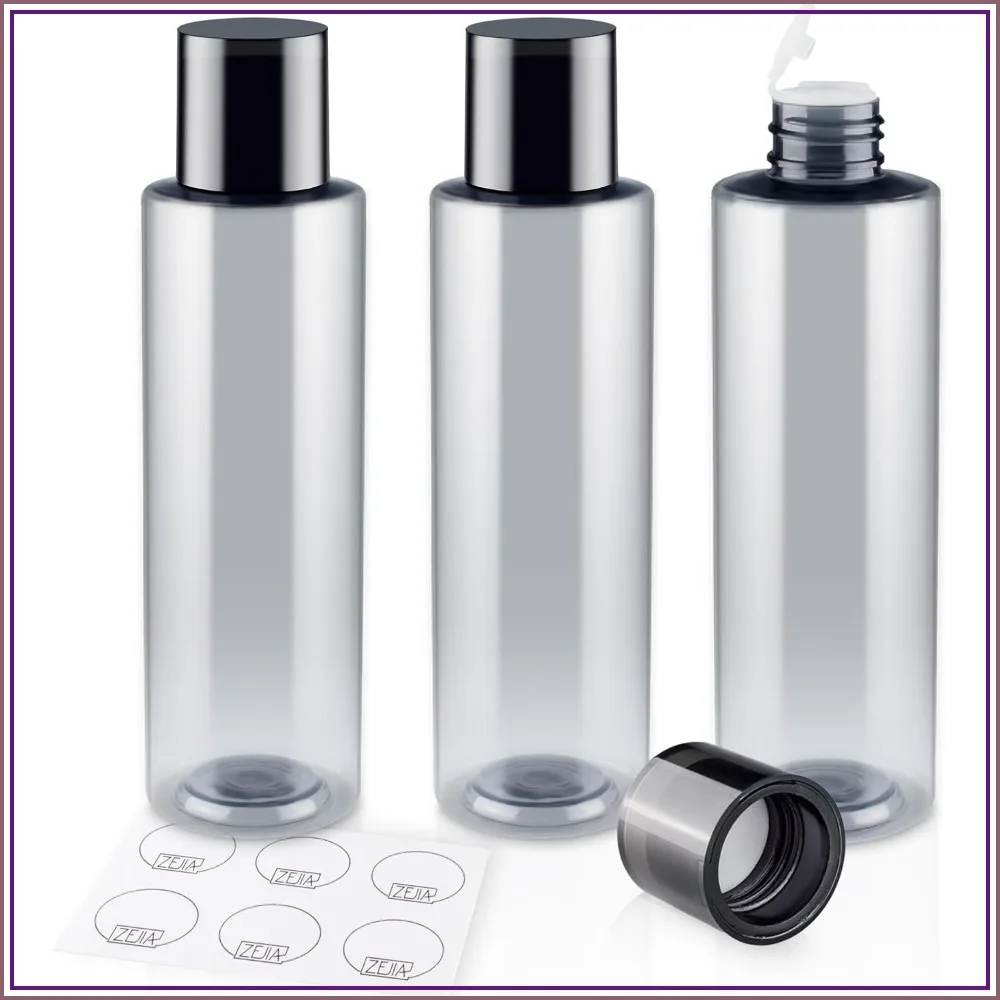 3-Pack 200ml Travel Bottles, Leak Proof Plastic Containers for Shampoo & Lotion with Labels
3-Pack 200ml Travel Bottles, Leak Proof Plastic Containers for Shampoo & Lotion with Labels