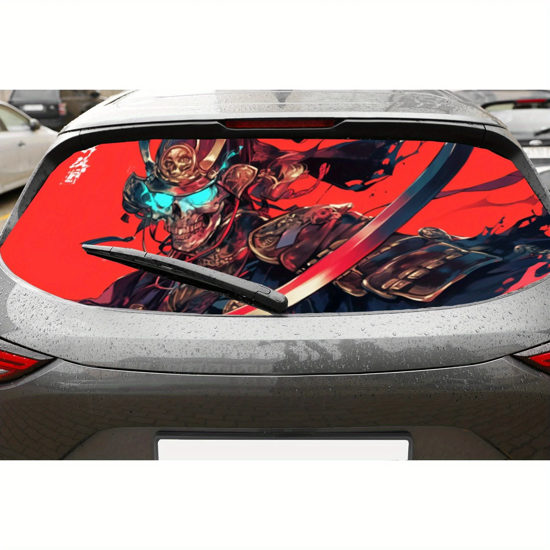 Skull Samurai PVC Perforated Car Vinyl Wraps, Privacy Enhancing Design for Rear Window, Car Rear Windshield Sticker for Most Tru
Skull Samurai PVC Perforated Car Vinyl Wraps, Privacy Enhancing Design for Rear Window, Car Rear Windshield Sticker for Most Tru
