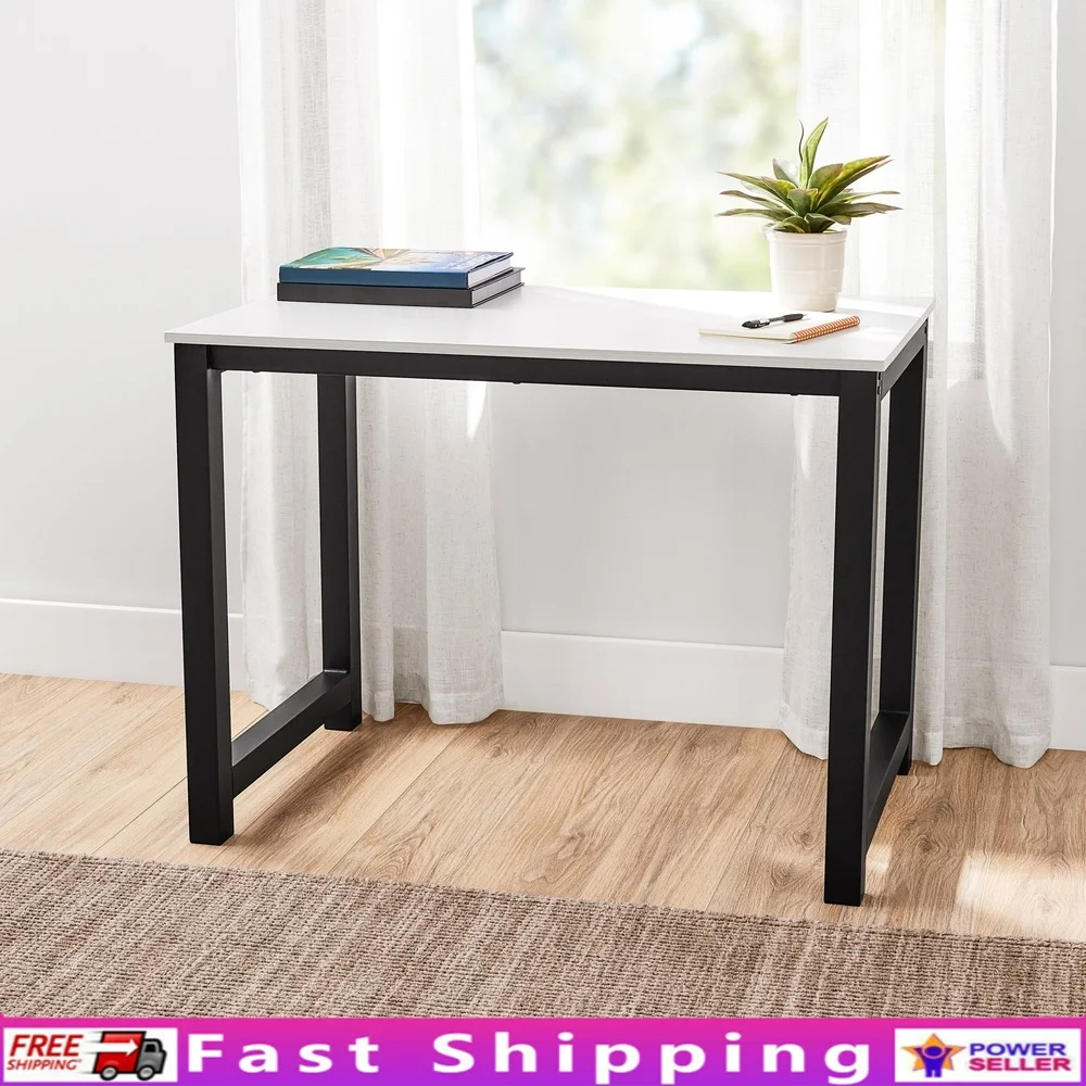 40 Inch Wood Metal Writing Desk Sturdy Frame Spacious Surface Minimalist Design Easy Assembly Home Office Study
40 Inch Wood Metal Writing Desk Sturdy Frame Spacious Surface Minimalist Design Easy Assembly Home Office Study