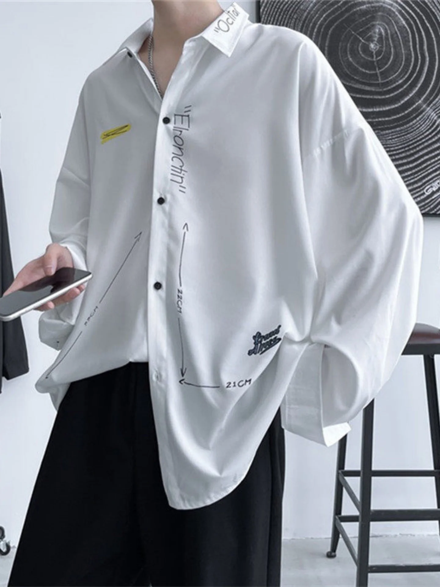 Ice Silk Long Sve Casual irt Men's Loose Fit Summer Faionable Top Youth Printed No Iron Treaent irt
Ice Silk Long Sve Casual irt Men's Loose Fit Summer Faionable Top Youth Printed No Iron Treaent irt