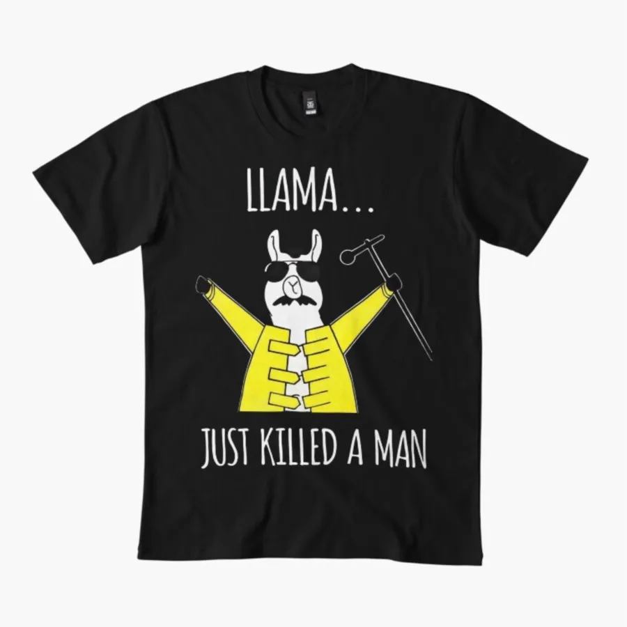 Llama Just Killed A Man Funny T-shirt For Men Women 100% Cotton T Shirts Short Sleeve Tops 1219-3
Llama Just Killed A Man Funny T-shirt For Men Women 100% Cotton T Shirts Short Sleeve Tops 1219-3