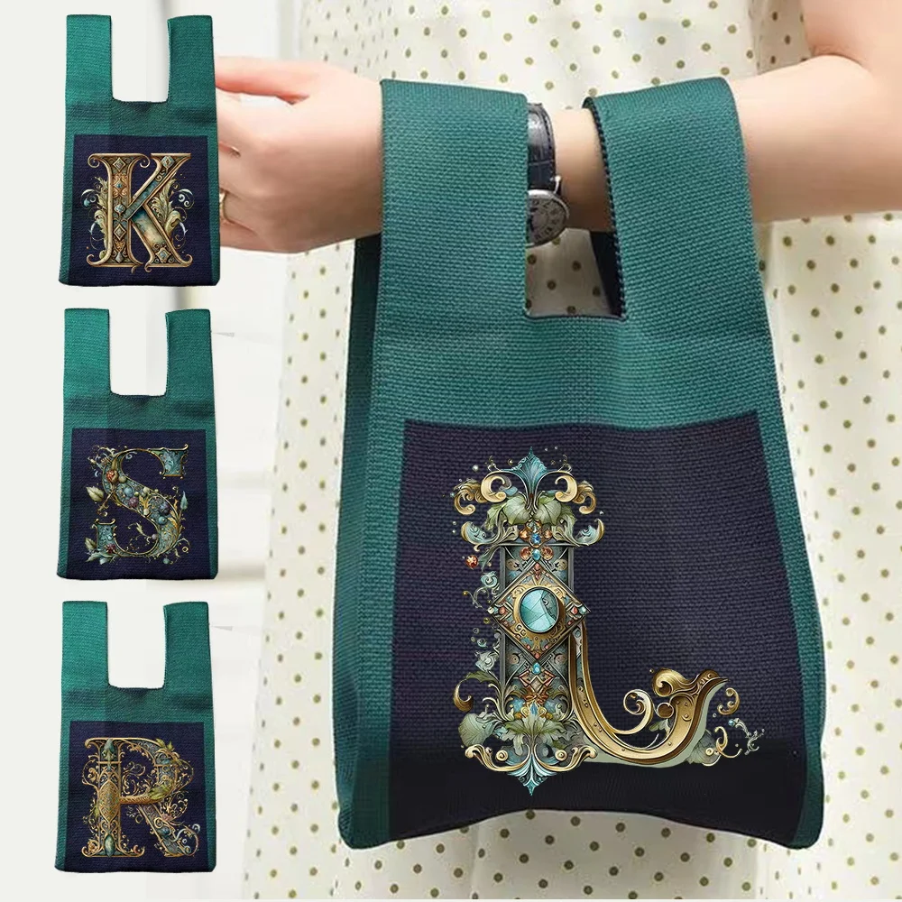Handbag Graphic Letter Top-handle Bags Portable Knitted Yarn Storage Bag Crochet Bag Shopping Storage Bag Practical Tote
Handbag Graphic Letter Top-handle Bags Portable Knitted Yarn Storage Bag Crochet Bag Shopping Storage Bag Practical Tote