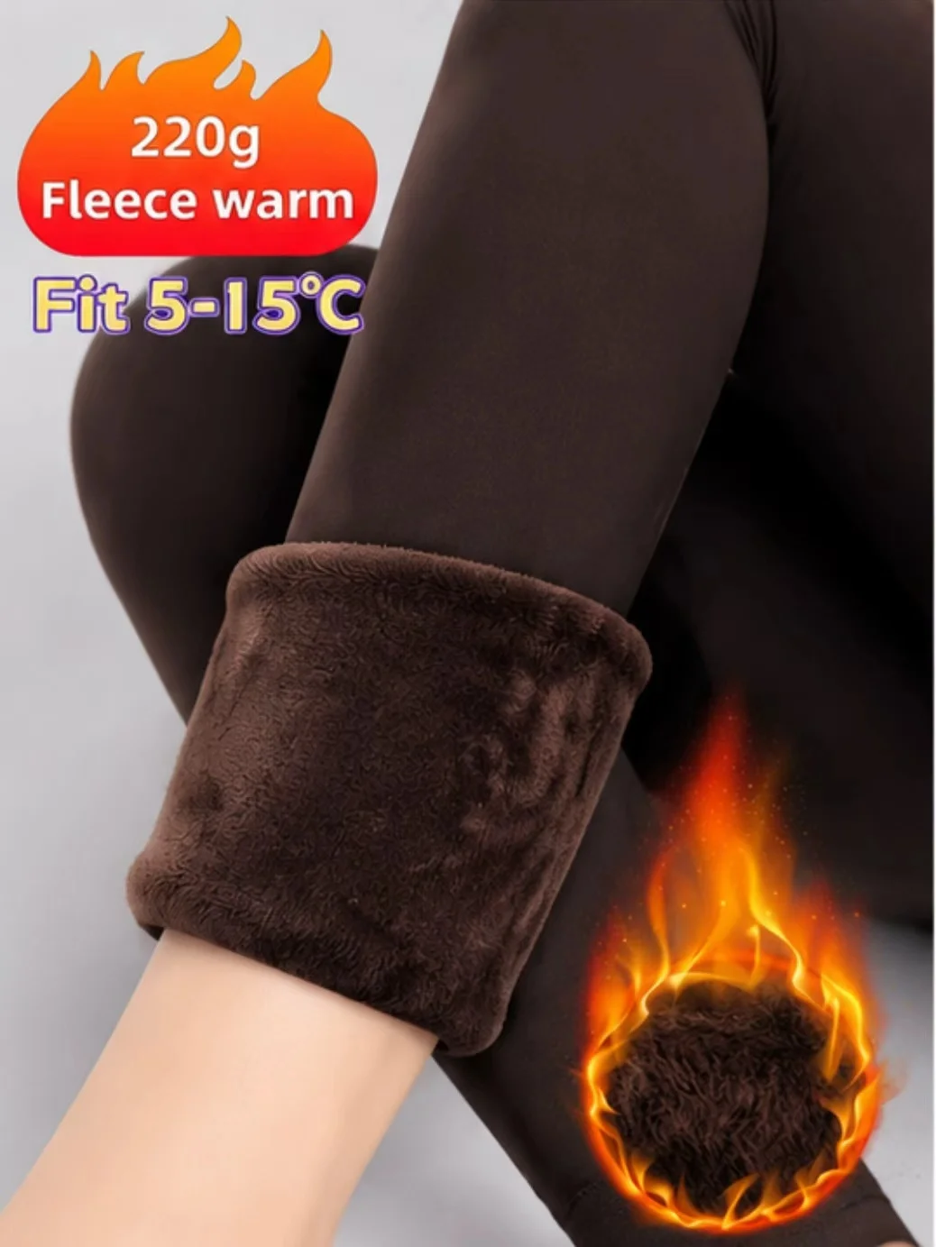 Women's Fleece-Lined High Waist Warm Leggings, Breathable Comfort Knit Tights for Daily Outing, Commute & Date
Women's Fleece-Lined High Waist Warm Leggings, Breathable Comfort Knit Tights for Daily Outing, Commute & Date