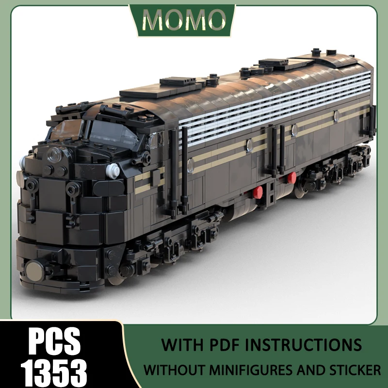 Railway Train Model Moc Building Blocks 1:48 Pennsylvania Railroad EMD E8 Model Technology Brick Assembly Construction Toy Gift
Railway Train Model Moc Building Blocks 1:48 Pennsylvania Railroad EMD E8 Model Technology Brick Assembly Construction Toy Gift