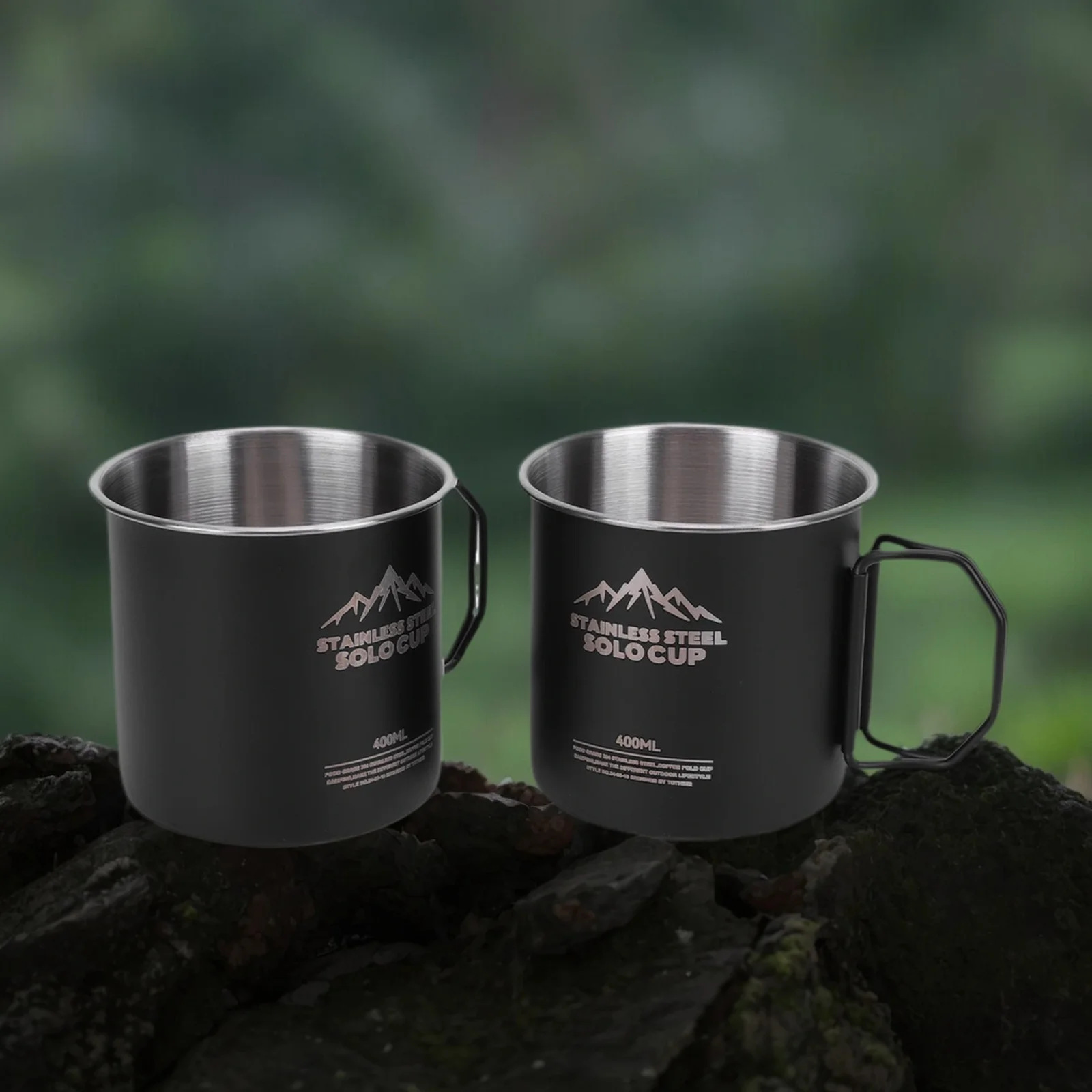 400ml Camping Coffee Mug Stainless Steel Coffee Tea Cup with Foldable Handle for Coffee Milk Juice Tea Other Cold Hot Drinks
400ml Camping Coffee Mug Stainless Steel Coffee Tea Cup with Foldable Handle for Coffee Milk Juice Tea Other Cold Hot Drinks