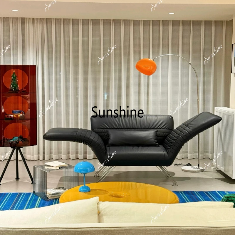 Folding sofa chair Italian minimalist leather design single leisure
Folding sofa chair Italian minimalist leather design single leisure