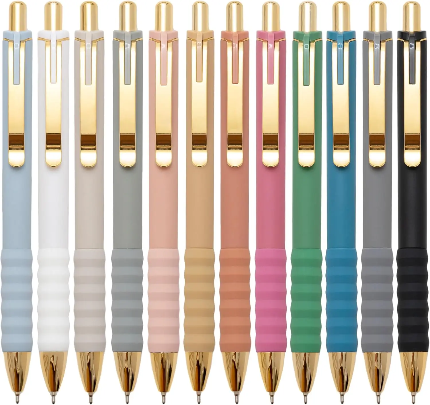 Ballpoint Pens Black Medium Point 1mm with Super Soft Grip Retractable 12 Pack
Ballpoint Pens Black Medium Point 1mm with Super Soft Grip Retractable 12 Pack
