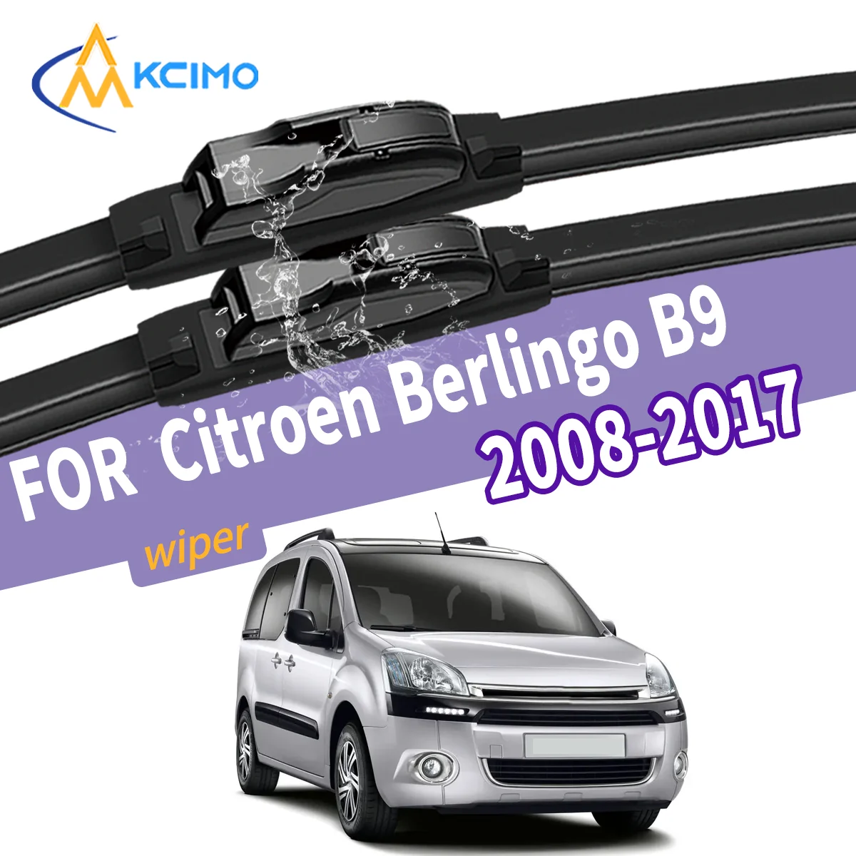 Noiseless Performance Premium Quality 2Pcs Front Windshield Wiper Blades for Citroen Berlingo B9 2008 - 2017
Noiseless Performance Premium Quality 2Pcs Front Windshield Wiper Blades for Citroen Berlingo B9 2008 - 2017