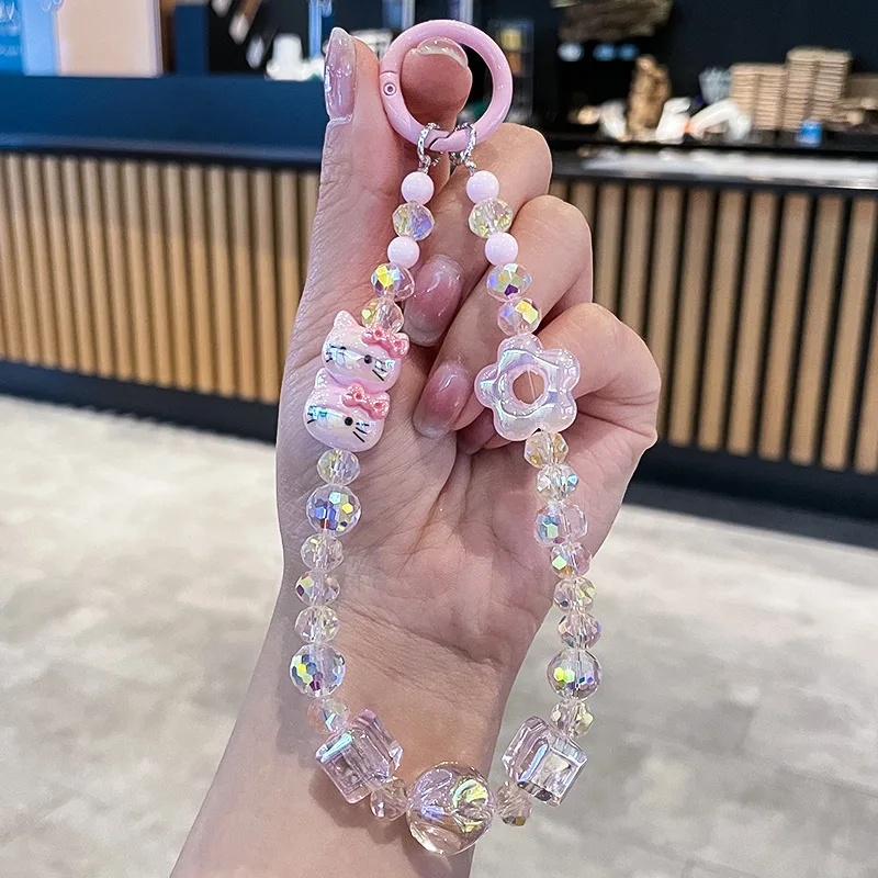 Cute Sanrio Hello Kitty Bead Mobile Phone Case Chain Charm Camera Hanging Bag Decoration Accessories Pendant KeyChain Gifts
Cute Sanrio Hello Kitty Bead Mobile Phone Case Chain Charm Camera Hanging Bag Decoration Accessories Pendant KeyChain Gifts