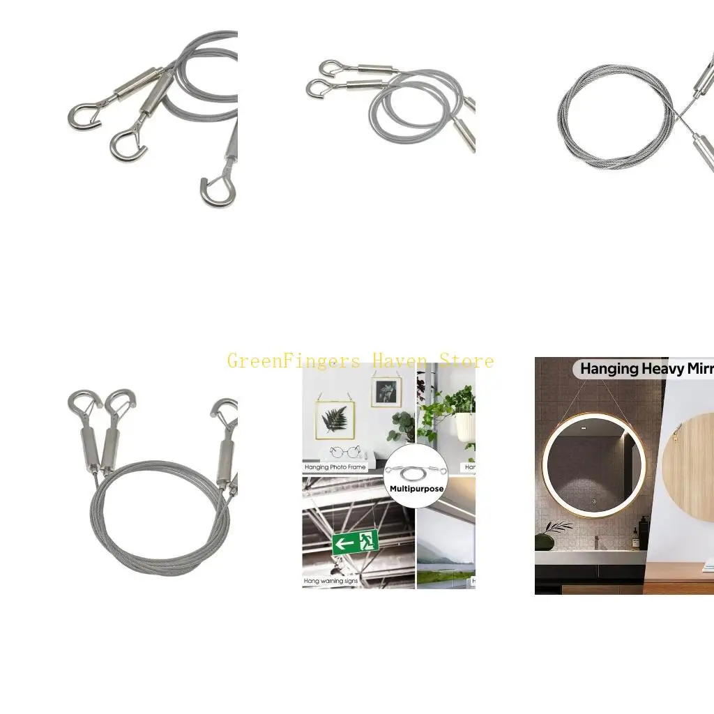 F68D 2 шт. Подвесная проволока из нержавеющей стали для подвесного оборудования для зеркала
F68D 2 шт. Подвесная проволока из нержавеющей стали для подвесного оборудования для зеркала