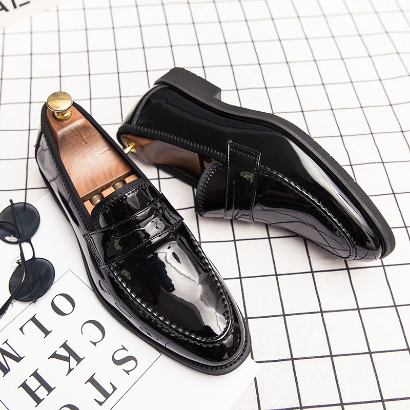 Brand man shoes British style Leather shoes for man Blue Business dress shoes casual shoes Men's Penny loafersLarge Size: 38-48
Brand man shoes British style Leather shoes for man Blue Business dress shoes casual shoes Men's Penny loafersLarge Size: 38-48