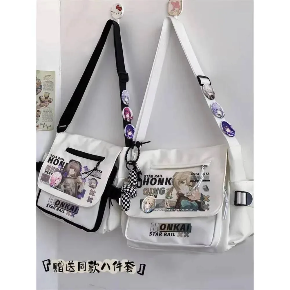 Anime Honkai: Star Rail March 7Th Bronya Rand Kafka Blade Cosplay Shoulder Student Sports Crossbody Backpack Messenger Bag
Anime Honkai: Star Rail March 7Th Bronya Rand Kafka Blade Cosplay Shoulder Student Sports Crossbody Backpack Messenger Bag