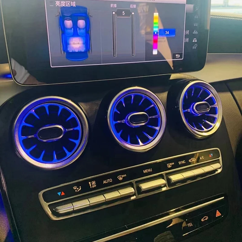 Для W205 GLC X253 64-цветная атмосфера, лампа окружающего освещения, кондиционер, заднее вентиляционное отверстие, накладка
Для W205 GLC X253 64-цветная атмосфера, лампа окружающего освещения, кондиционер, заднее вентиляционное отверстие, накладка