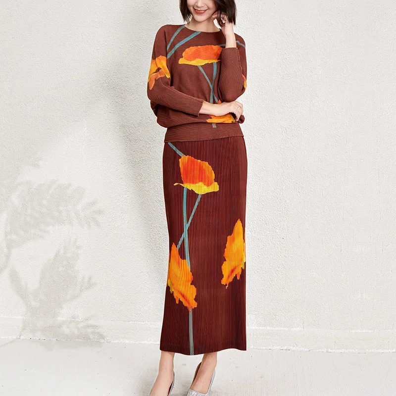 SMVP Women Casual Suit Round Neck Printed Design Long Sleeve Top Loose Folding Fashion Stretch Skirt 2025 Spring Fall New
SMVP Women Casual Suit Round Neck Printed Design Long Sleeve Top Loose Folding Fashion Stretch Skirt 2025 Spring Fall New