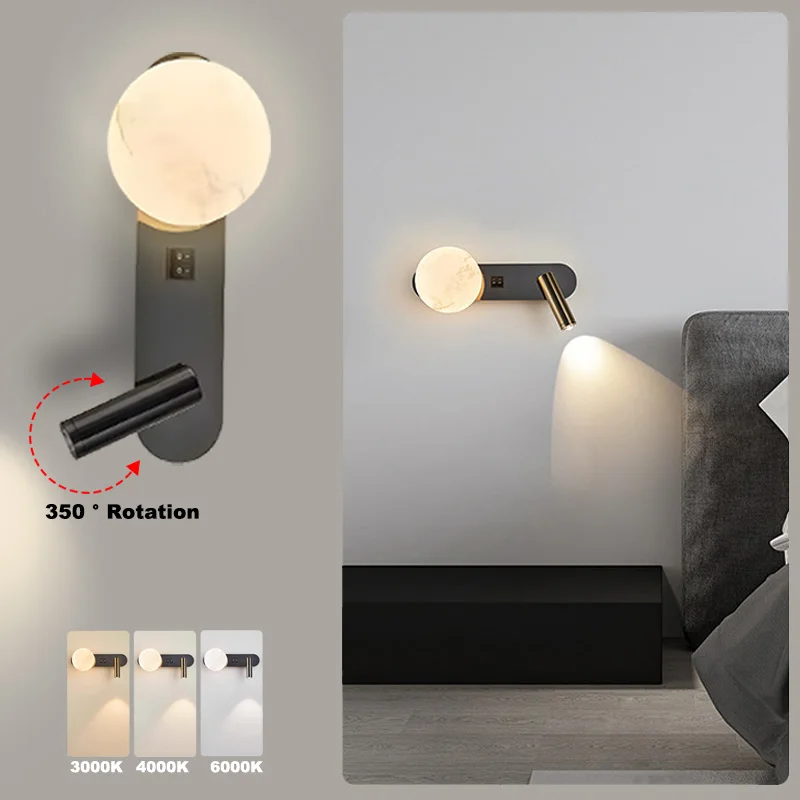 Wall Mounted LED Wall Lamps with Switch & Adjustable Bedside Headboard Spotlight Bedside Light G9 Wall Light Sconce Study Room
Wall Mounted LED Wall Lamps with Switch & Adjustable Bedside Headboard Spotlight Bedside Light G9 Wall Light Sconce Study Room