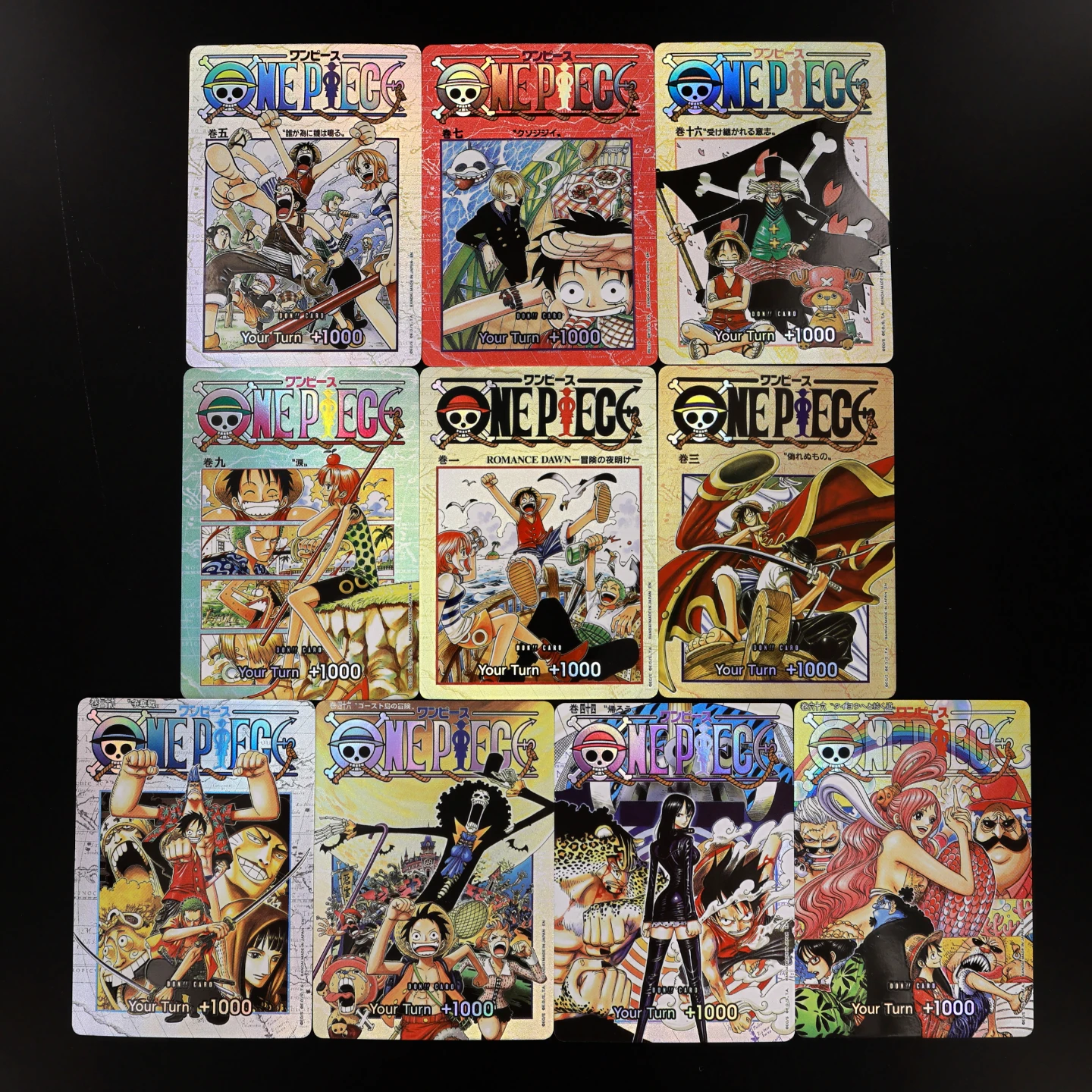One Piece OPCG 3D Textured English Straw Hat Crew Volume Cover DON Card Luffy Zoro Nami Chopper Robin Anime Collectible Card
One Piece OPCG 3D Textured English Straw Hat Crew Volume Cover DON Card Luffy Zoro Nami Chopper Robin Anime Collectible Card