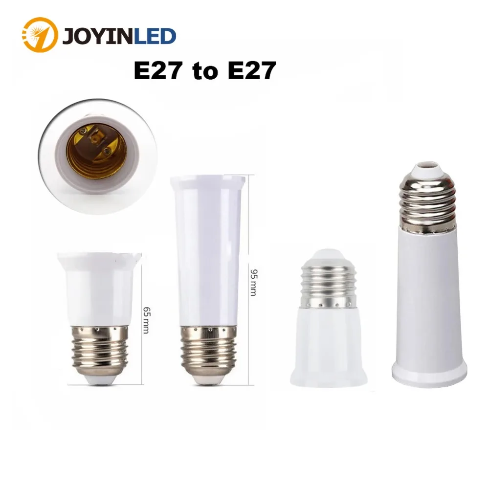 JOYINLED 65mm 95mm E27 to E27 Extender Lamp Holder Base Bulb Extend Extension Socket Adapter LED Light Adapter Converter 1/10PCS
JOYINLED 65mm 95mm E27 to E27 Extender Lamp Holder Base Bulb Extend Extension Socket Adapter LED Light Adapter Converter 1/10PCS