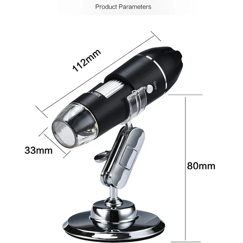 USB Mini Digital Microscope LED Light Source 1600x Magnification Monocular Optical Stereo Video Microscope ROHS Certified
USB Mini Digital Microscope LED Light Source 1600x Magnification Monocular Optical Stereo Video Microscope ROHS Certified
