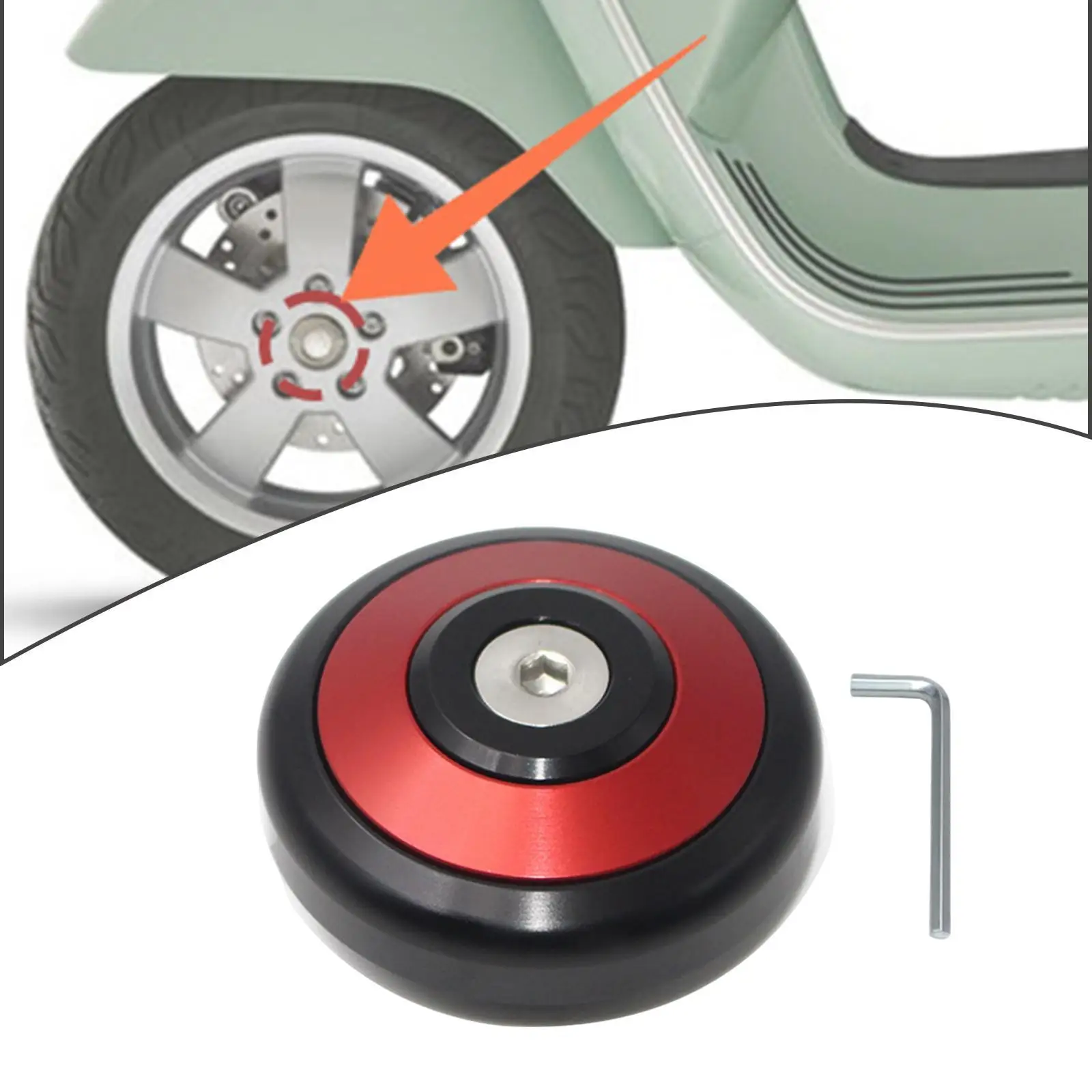 Wheel Center Cap 47mm Aluminum Alloy Easy Installation Practical Repair Accessory Center Hub Cover for Vespa GTS 250 GTV 300
Wheel Center Cap 47mm Aluminum Alloy Easy Installation Practical Repair Accessory Center Hub Cover for Vespa GTS 250 GTV 300