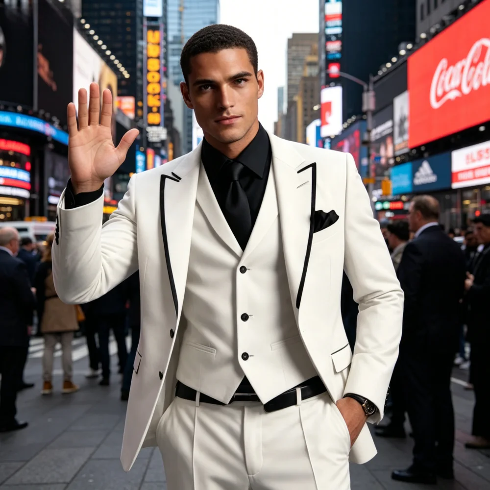 Elegant Sky Blue Men's Suit Classic Peak Lapel 3-Piece Custom-Made Wedding Groom Dance Graduation Formal Suit
Elegant Sky Blue Men's Suit Classic Peak Lapel 3-Piece Custom-Made Wedding Groom Dance Graduation Formal Suit