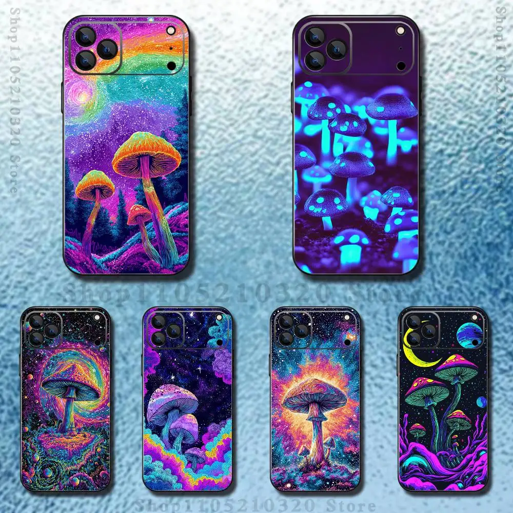 Trippy Magic Mushroom Art Phone Case For iPhone 17,16,15,14,13,12,11,Pro,Max,Plus,E,SE4,Air,Mini Black Soft Funda
Trippy Magic Mushroom Art Phone Case For iPhone 17,16,15,14,13,12,11,Pro,Max,Plus,E,SE4,Air,Mini Black Soft Funda