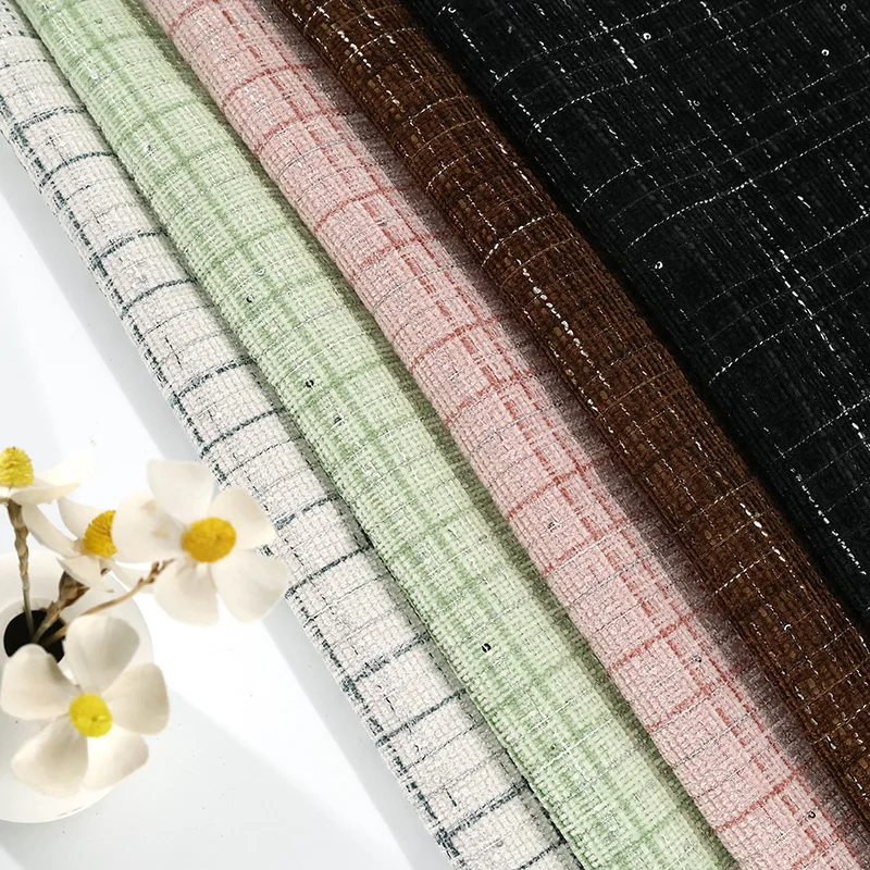 Tweed Fabric By The Meter for Clothing Jacket Dress Skirt Suit Bag Throw Pillow DIY Sewing Plain Cloth Soft Spring White Pink
Tweed Fabric By The Meter for Clothing Jacket Dress Skirt Suit Bag Throw Pillow DIY Sewing Plain Cloth Soft Spring White Pink