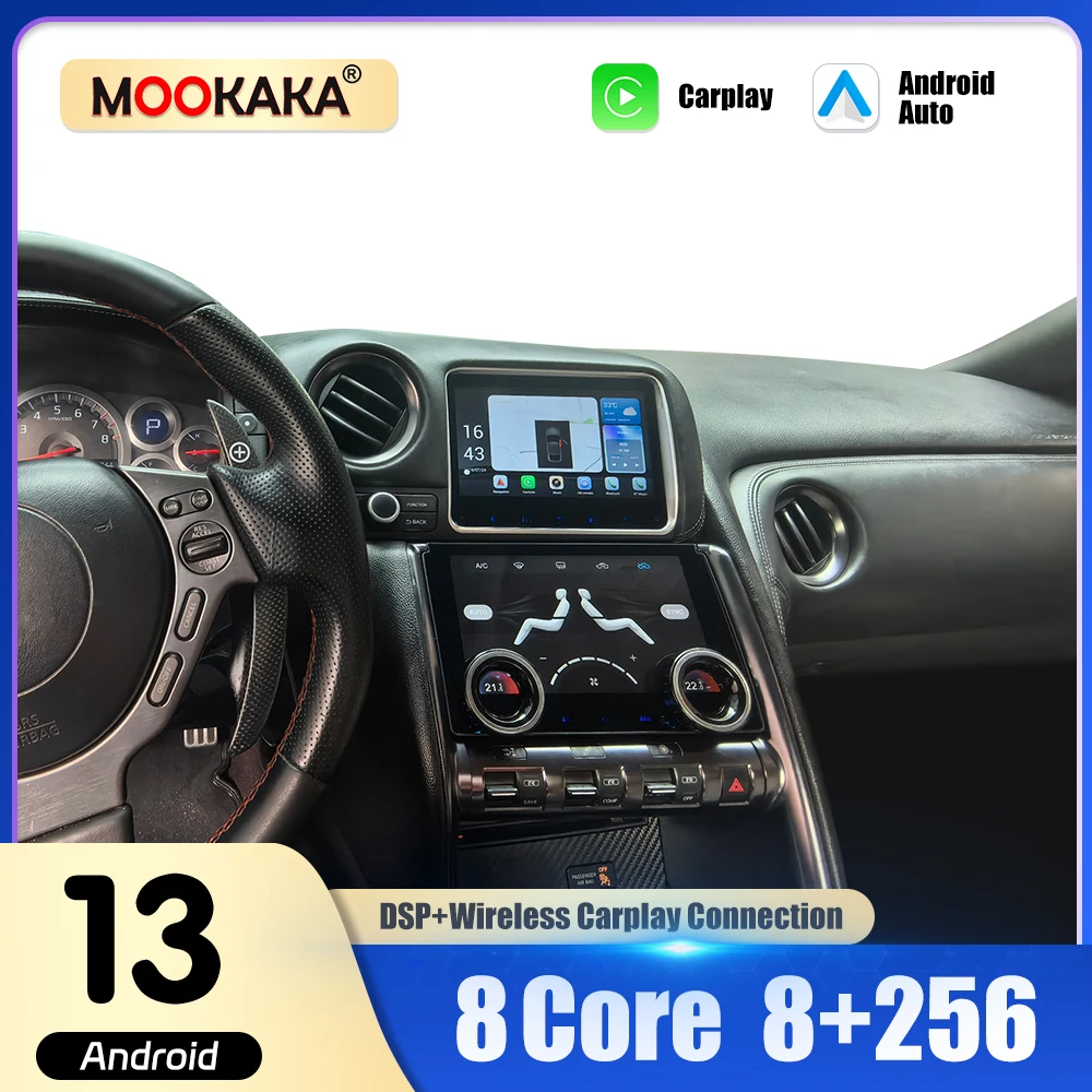 Android 13 Car Radio For Nissan GTR 2007-2015 Multimedia GPS Navigation Stereo Carplay Air Conditioner Panel A/C climate contro
Android 13 Car Radio For Nissan GTR 2007-2015 Multimedia GPS Navigation Stereo Carplay Air Conditioner Panel A/C climate contro