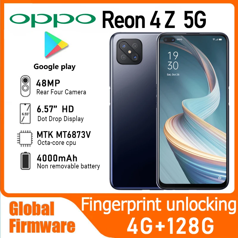 OPPO Reno4 Z 5G smartphone Global firmware 120Hz refresh rate 4GB+128GB 6.57 "battery 4000mAh main camera 48MP+16MP
OPPO Reno4 Z 5G smartphone Global firmware 120Hz refresh rate 4GB+128GB 6.57 "battery 4000mAh main camera 48MP+16MP